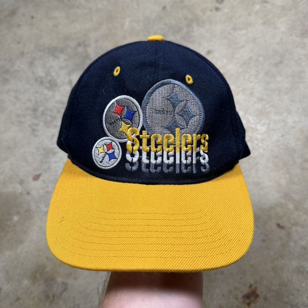 VTG 90s Pro Player NFL Pittsburgh Steelers SnapBack Hat